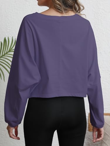 Save on MATEAM Women's Cropped Sweatshirt - Loose Fit & Casual - Image 3