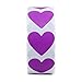 Hybsk 1000pcs Purple Heart Stickers 30mm Love Labels for Crafting Scrapbooking (Purple)