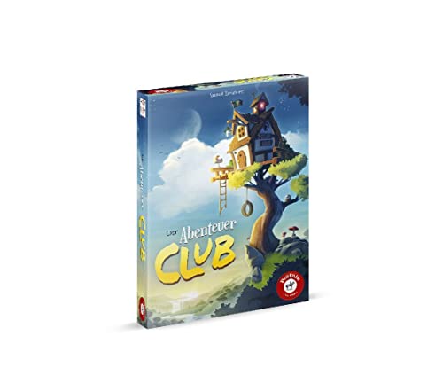 Piatnik 6673 - Der Abenteuer Club, Von Rätseln, Bibern und Erzfeinden, mit 12 spielbaren Abenteuern, ab 8 Jahren, 2 - 5 Spieler, Familienspiel, Rätselspiel, Weiß