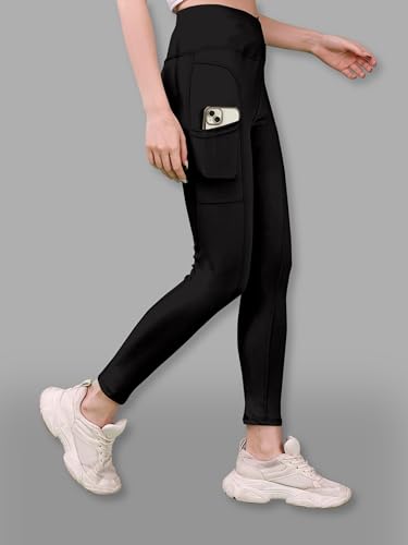 Image of Tight /Pants /Legging with Side Pocket, Stretchy Tights and a high Waist for Women and Girls' use in The Gym,Yoga,Running,Cycling