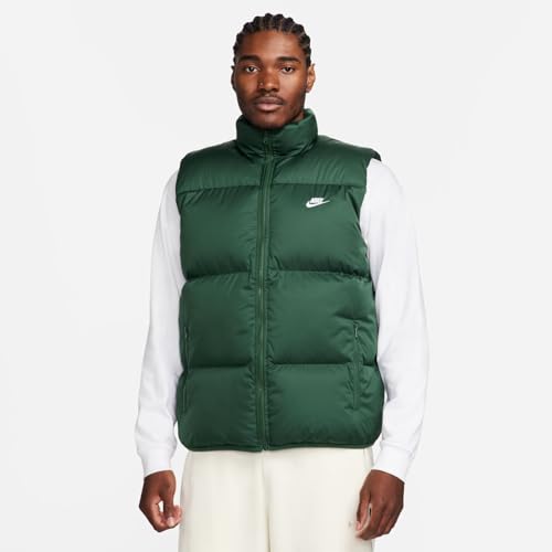 Image of Nike Sportswear Club PrimaLoft Men's Water-Repellent Puffer Vest (Fir /White, FB7373-323) Size 3X-Large