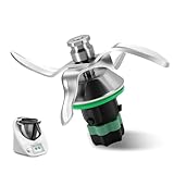 Ersatzmesser für Thermomix TM5 und TM6, Hochwertiges Edelstahl Mixmesser, Perfekt für Zerkleinern, Rühren, Pürieren und Mixen von Zutaten, Küchenmaschine Zubehör, Einfach zu Reinigen und langlebig