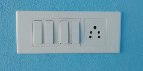 Image of REO Bliss 6 Modular Plate + 4 6A Switches + 6A 3Pin Socket