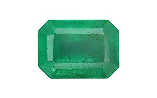 Pierre émeraude naturelle 9.25 ratti authentique verte pour homme et femme