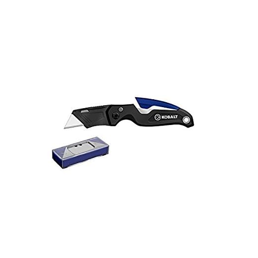 Kobalt Speed Release Folding Lock-Back Utility Knife with 10 Blades