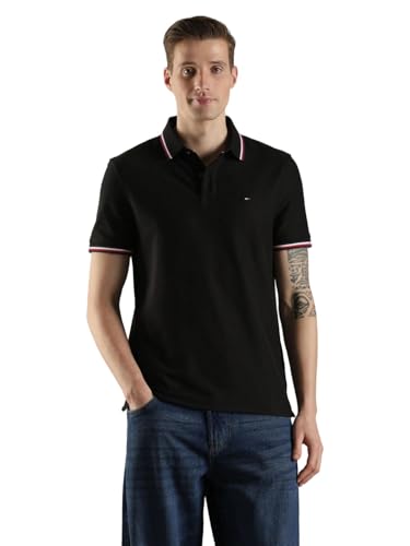 Image of Tommy Hilfiger Men Polo Cotton Regular Fit Shirt