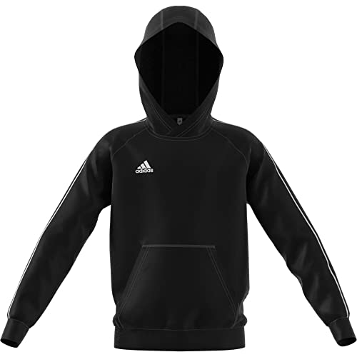 adidas CORE18 Hoody Y Sudadera, Unisex Niños, Negro/Blanco, 152