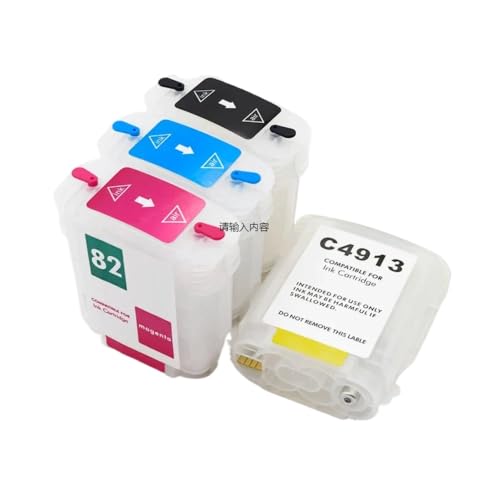 Cartucho de tinta 82 de 69 ml con chip reseteable para evitar bloqueos en plotter