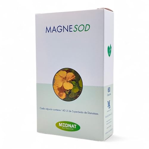 Mednat Magnesod 60 Cápsulas - Complejo de Magnesio Quelado, Bisglicinato, Taurato y Malato - Ayuda a Mantener el Equilibrio Nervioso y Muscular