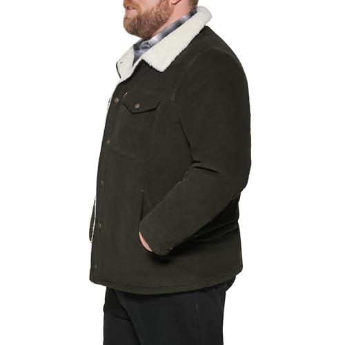 Image of Levi's Men's Corduroy Sherpa Lined Trucker Jacket (Regular & Big & Tall Sizes)