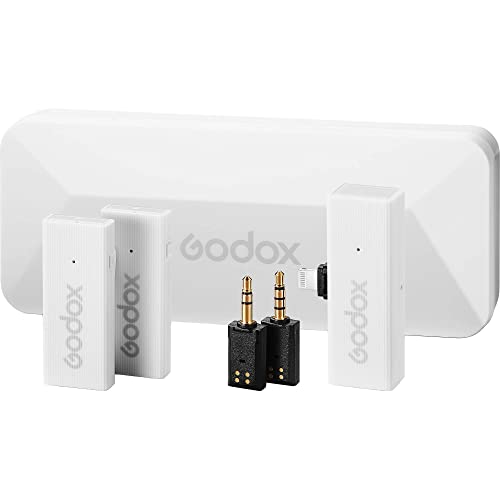 Image of GODOX MoveLink Mini LT 2-Person Wireless Microphone System for Cameras & iOS Devices (Cloud White)