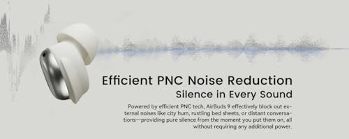 Blackview Airbuds 9 (Bluetooth 5.4 - Affichage LED Intelligent) Black