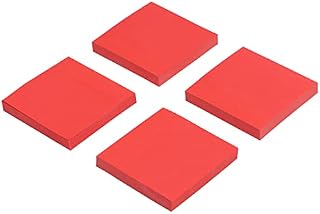 Amazon Brand - Eono Sticky Notes Cube, 100 Sheets per Pad, 4 Pads, 76x76mm, Pink Colour