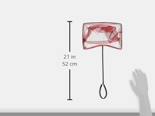 Image of PENN-PLAX Infra-Red Quick-Net Aquarium Fish Net - Red Color for Invisibility - Durable, Strong, and Safe - 10 inch x 7 inch Net - 10 inch Handle