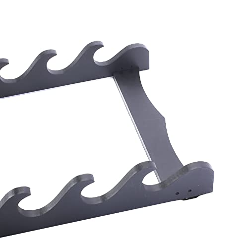 Awagas AS-G077 8-Tier Sword Holder Wall Display Sword Rack Black Samurai Sword Stand thumb #6