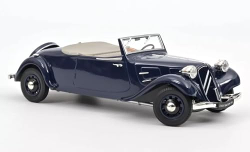 OPO 10 - Voiture Miniature Compatible avec Citroën Traction Cabriolet 1938 Dark Blue échelle 1:18 Norev - 191104