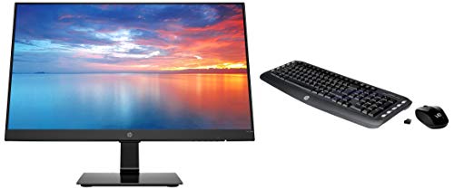 HP 22 inch(54.61 cm) Ultra-Slim Anti Glare Full HD LED Monitor - 3 Side Micro Bezel, IPS Panel with VGA, HDMI Ports 22m Display - 3WL45AA (Black)