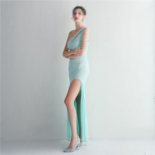 Robe de performance longue à paillettes grande taille pour cocktail