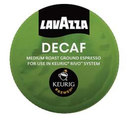 Lavazza Espresso Decaf for Keurig Rivo System, 4 Pack
