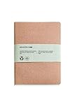 Papel: nos importa el medio ambiente, por ello este cuaderno no sólo tiene las cubiertas recicladas, el papel también lo es. 200 páginas (100 hojas) de papel reciclado post consumo de 80 g/m