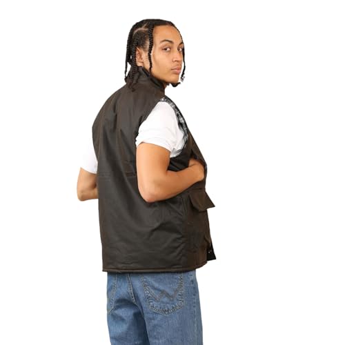 Chaleco impermeable de hombre acolchado para evitar el frío en el torso 4