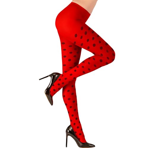 W WIDMANN MILANO Party Fashion - Meias, riscas ou bolinhas, 70 DEN, Halloween, fantasias de carnaval