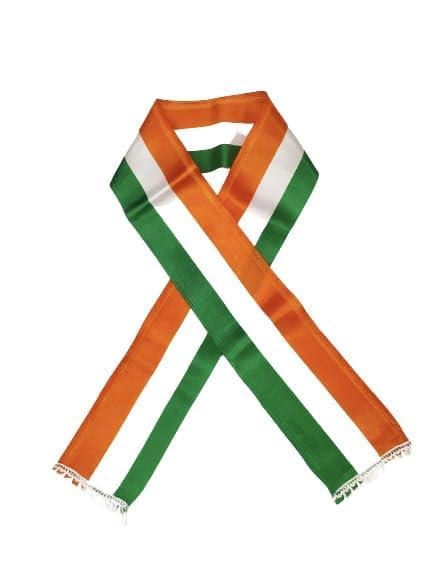 luckymorden Satin Fabric Flag Design Scarf Flaunt Unisex Dupatta Flag Colour Size 60 Inches (Pack of 5)-picture-14