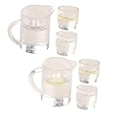 Boissons miniatures à base de à l'eau - ajout d'une atmosphère vivante à votre mini maison, modèle de maison de poupée détaillé pour les collectionneurs, accessoire de maison de poupée miniature