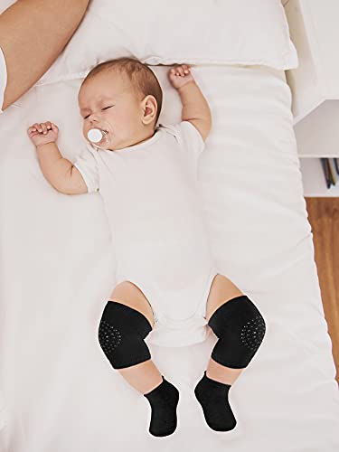 Syhood SYHOOD-KNEE PADS-Q741 10 Pairs Baby Crawling Anti-Slip Knee Pads And Anti-Slip Baby Socks Set Unisex Toddler Knee Protectors Non Slip Ankle Socks thumb #6