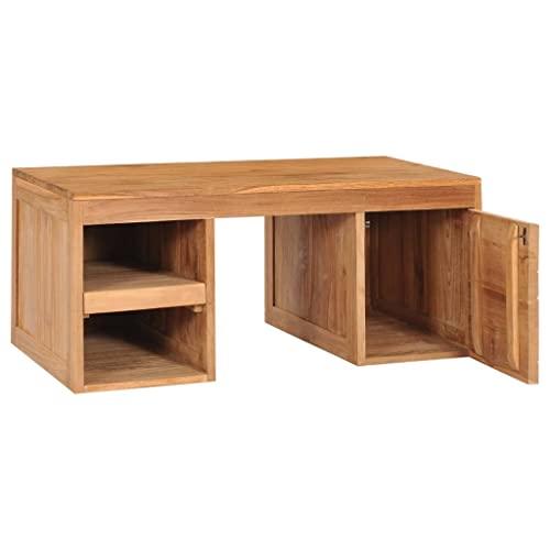 Table basse en bois de teck massif meuble de salon colonial chic luxe - 5