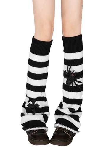 Image of Lebaley Kawaii Leg Warmers Y2K Harajuku Legs Warmer for Girls Women Lolita Accessorie Gothic Long Sock Winter Ankle Warmers