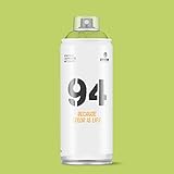 Lata de 400 ml de aerosol color MTN 94 verde pistacho mate. Montana Colors.