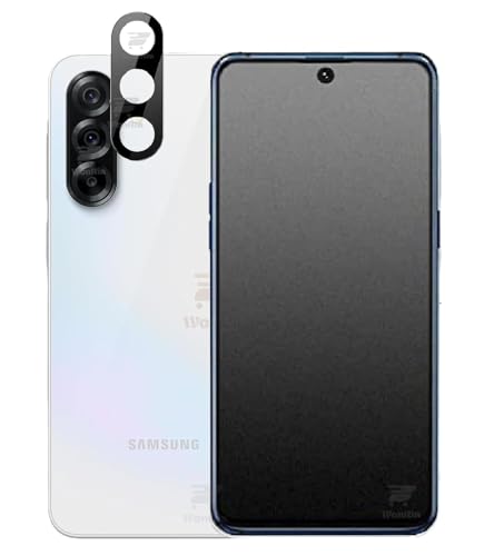 Image of WonRia [1+1 Matte Tempered Glass Compatible with Samsung A56 5G with 3D Camera Lens Protector Glass Edges to Edge Screen Guard Protector - (Pack of 2)