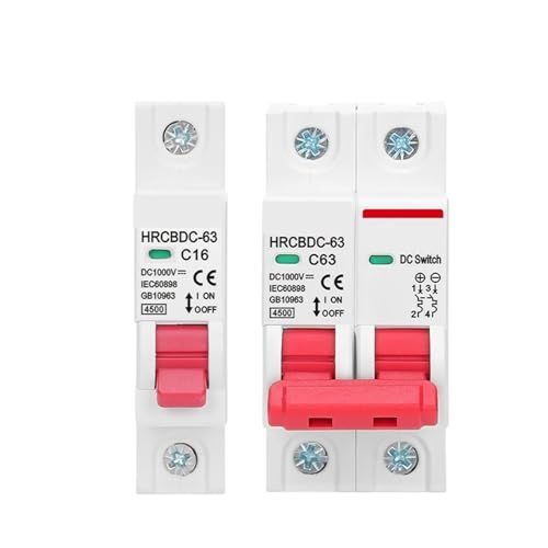 Disjoncteur photovoltaïque 1000 V DC tripolaire à coupure haute tension 20A