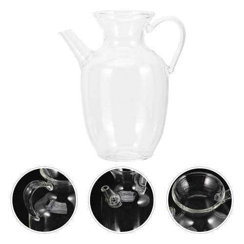 Jarra de vidrio resistente y elegante con tapa para agua de mesa selecta 8