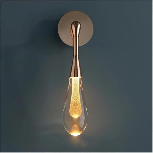 Appliques murales LED en cristal moderne pour chevet de chambre et salon