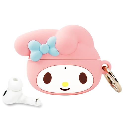 Image of iFace Hello Kitty and Friends Cute AirPods Pro 2 Case Compatible with AirPods 2nd Gen Pro - Cute Silicone Protective Cover [Carabiner Clip Included] [Wireless Charging Compatible] - My Melody