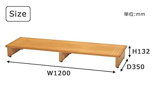 Amazon｜玄関の段差をサポート! ines(アイネス) 木製玄関踏み台120 NK