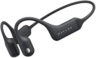 HAYLOU PurFree Bone Conduction Headphones Open-Ear Bluetooth 5.2 Sport Headphones -IP67 Waterproof Wireless Earphones for Workouts and Running - CVC Dual Microphone Noise Reduction Call
