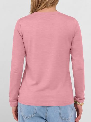 Image of ANRABESS Long Sleeve Shirts for Women Wrinkle Free V Neck Fall Top