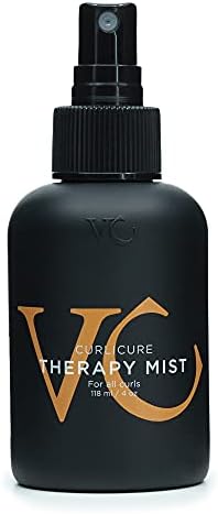 Vicious Curl Curlicure Therapy Mist – Sea Salt Texturizing Spray, Frizz-Free Curl Enhancing Leave-in Styling Mist, Beach Waves and Textured Hold, Adds Volume and Texture, Curl Activator Mist Spray, 4 Fl Oz