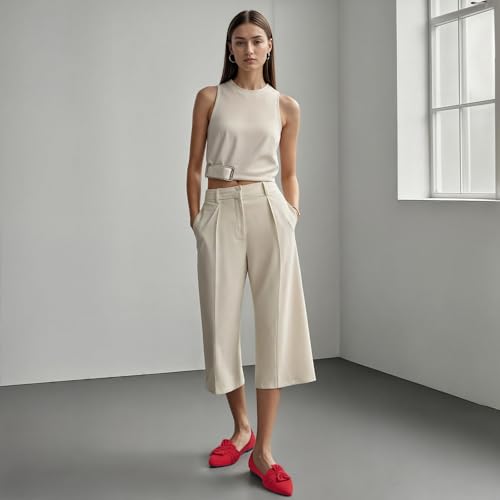Image of MUSSHOE Comfortable Office Flats for Women: Pointed Toe Work Shoes with Memory Foam - Dressy Business Casual Slip On Flats for Commute & All Day Wear
