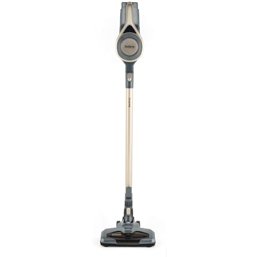 Beldray Airgility Cordless Vacuum Cleaner 100W 22.2V Rechargeable Converts to Handheld 1.2L Dust Capacity 710kPa Suction 40-Minute Runtime Lightweight with Spare HEPA Filter Titanium
