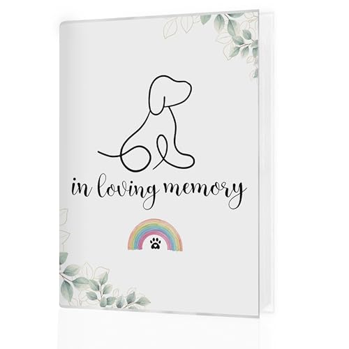 Álbum de fotos conmemorativo para perros 4x6, regalo de condolencia por pérdida de perro, álbum de fotos para recuerdos pequeños con 18 bolsillos que almacenan 36 fotografías miniatura 1