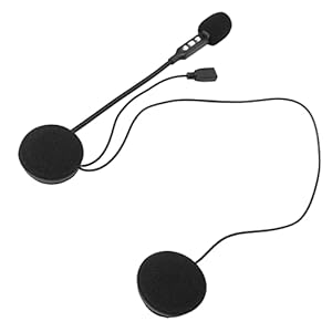 Motorhelm Bluetooth-headset, Draadloze Koptelefoon, Handsfree Helm-koptelefoon, Bluetooth 5.0, Intelligente…