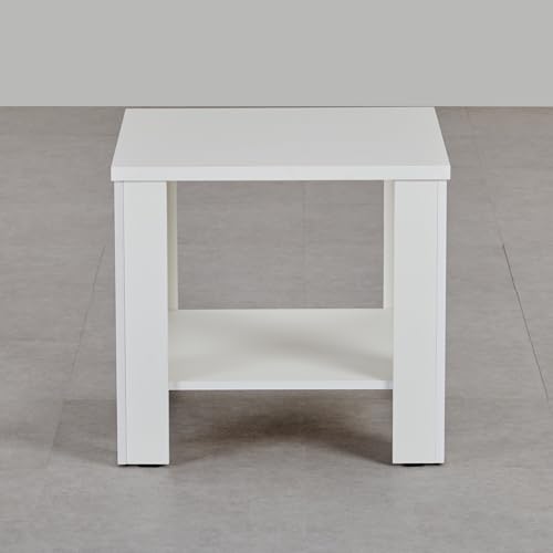 Image of Home Centre | Clary | Engineered Wood | End Tables | White | 1 Year Warranty