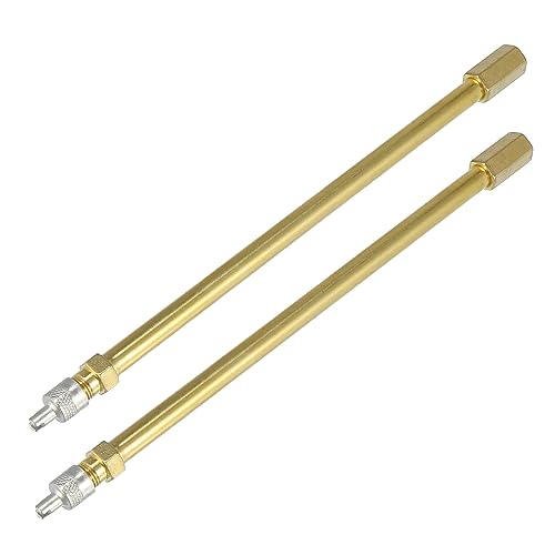 X AUTOHAUX 2pcs extenseur valve pneu 180mm laiton