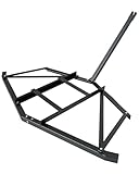 Driveway Drag 72 in Width, Tow Behind Drag Harrow, Heavy Duty Steel,Driveway Tractor Harrow with 2 Adjustable Bars, Heavy Duty Steel, Driveway Grader for ATV, UTV, Garden Lawn Tractors