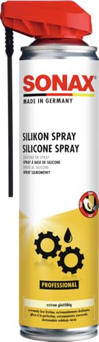 SONAX Silicona con EasySpray (400 ml) - lubricante para protección de piezas metálicas y plásticas. Elimina ruidos y resiste al agua | N.° 03483000