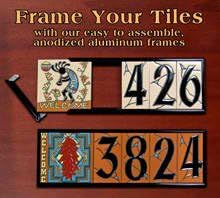 6" x 6" Custom-Made Frame Kit for Earthtones Ceramic Designer & Address Tiles